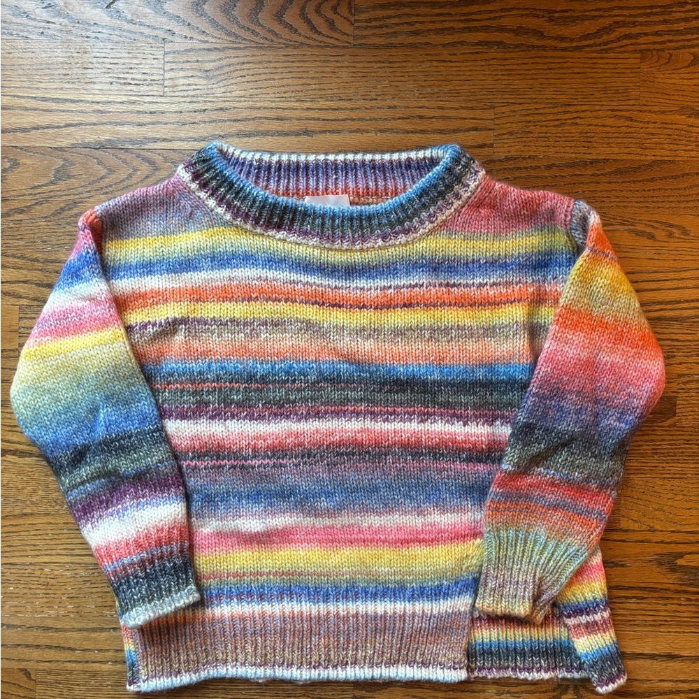 Cinq A Sept Multicolor Striped Women's Sweater
